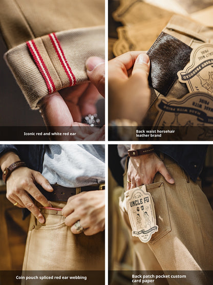 Men’s Vintage Straight Jeans – Casual Streetwear Pants