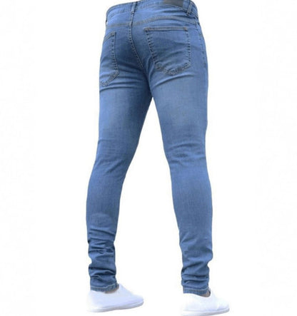 Men’s Slim-Fit Jeans – Casual Streetwear Denim