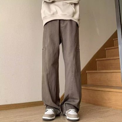 Men’s Dark Blue Retro Denim Jeans – Casual Workwear