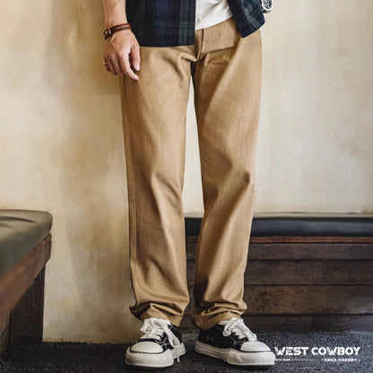 Men’s Vintage Straight Jeans – Casual Streetwear Pants