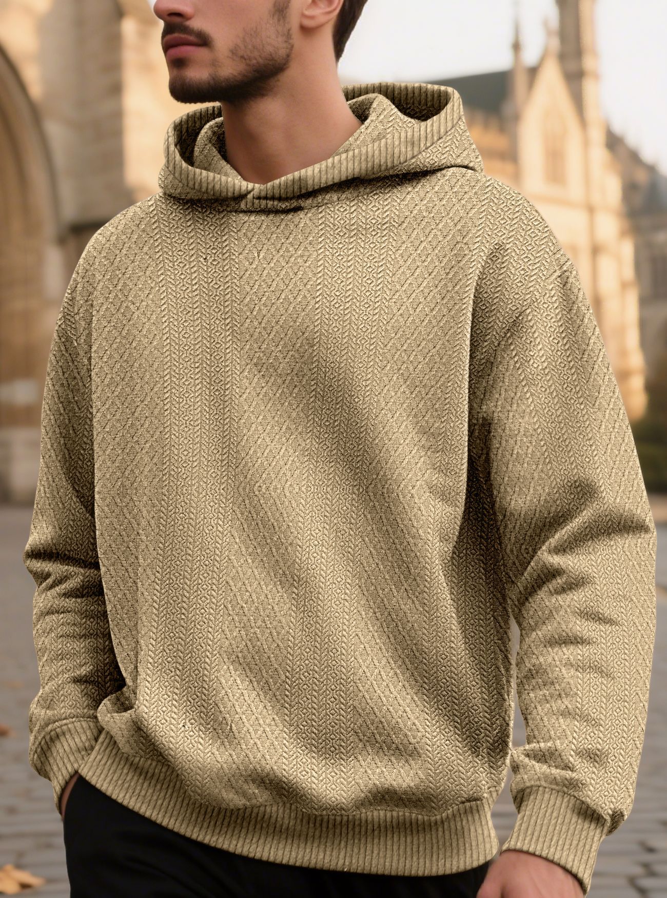 Loosefit Jacquard Hoodie