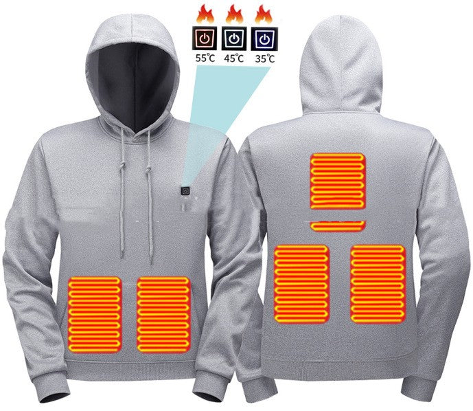 Men’s Thermal Fleece Hoodie – Warm Outdoor Casual Pullover