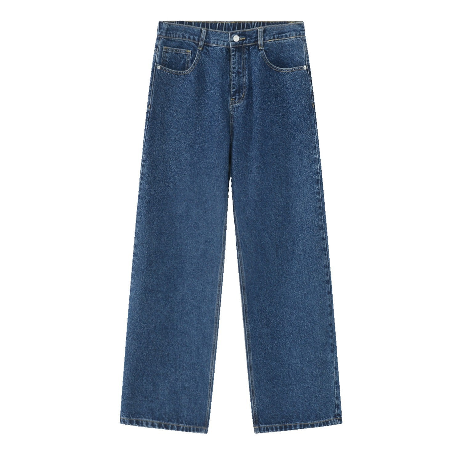 Men’s Loose Straight Jeans – Retro Korean Streetwear