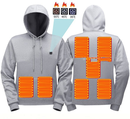 Men’s Thermal Fleece Hoodie – Warm Outdoor Casual Pullover