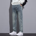 Men’s Loose Straight Denim Jeans – Streetwear Casual