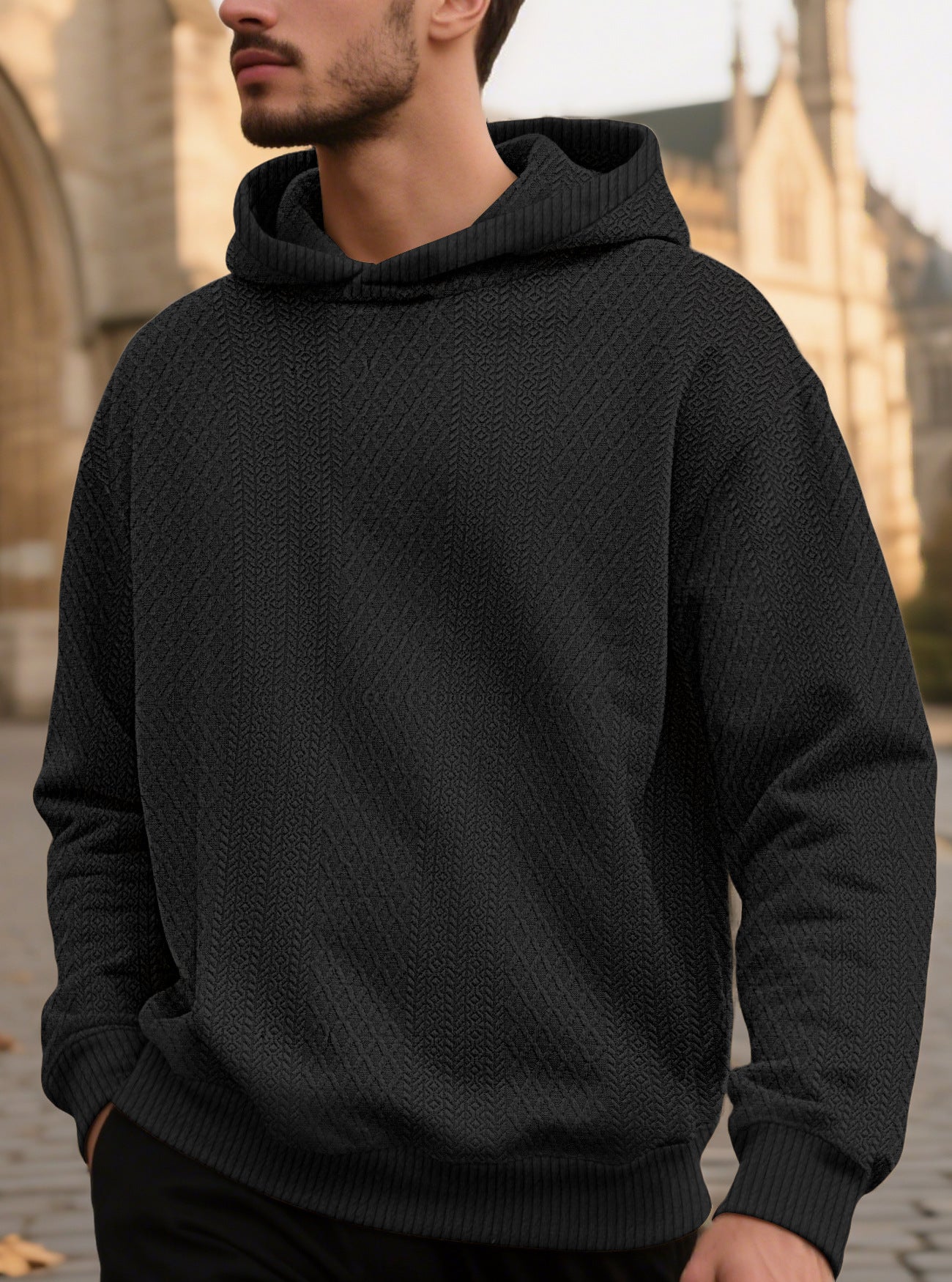 Loosefit Jacquard Hoodie
