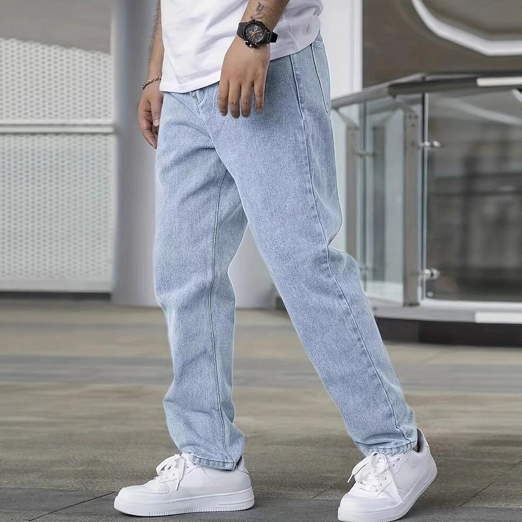 Men’s Slim Fit Jeans – Youth Casual Streetwear