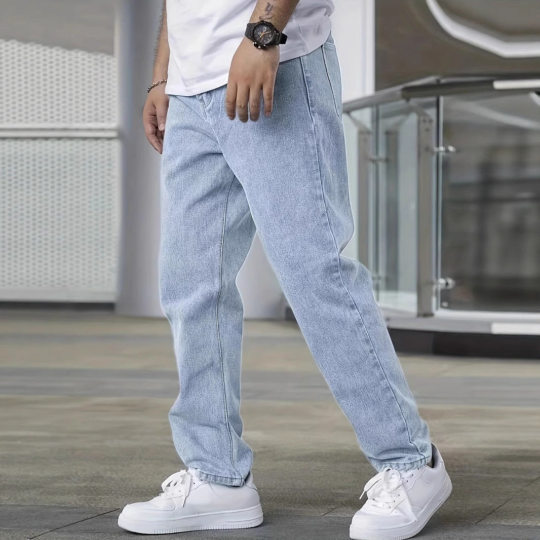 Men’s Slim Fit Jeans – Youth Casual Streetwear