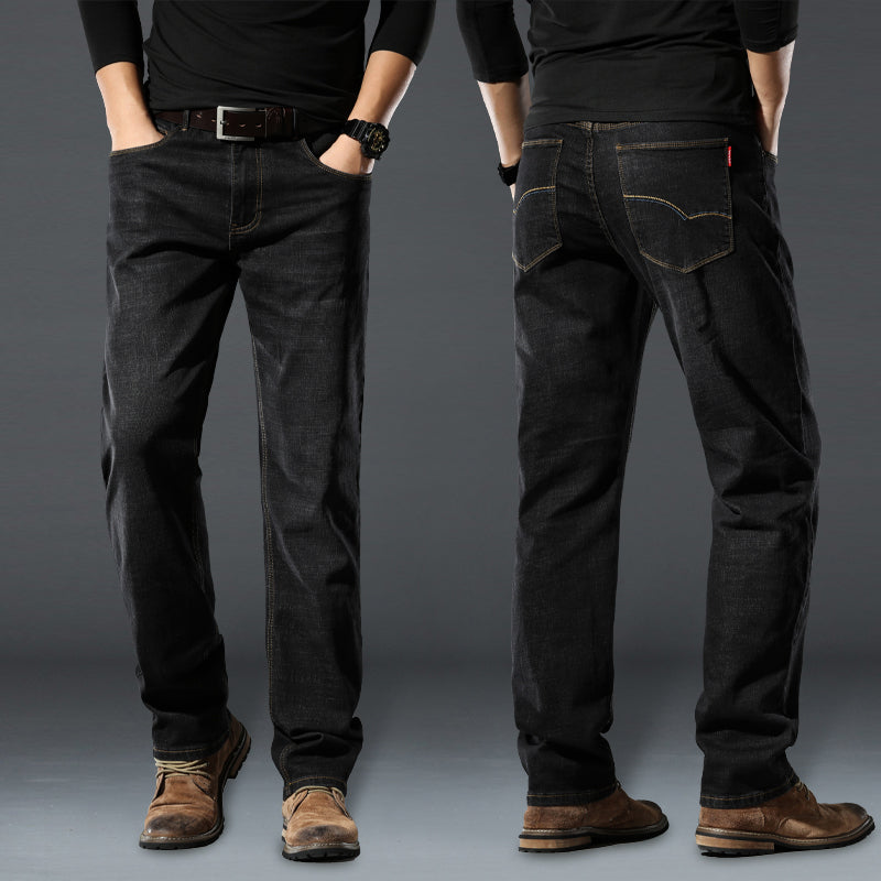 High Elastic Men's Straight Loose Spring And Autumn Jeans