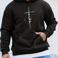 Men’s Printed Hoodie – Casual Drawstring Streetwear Sweatshirt