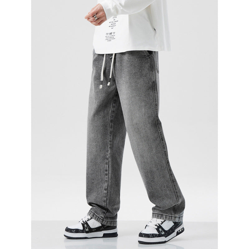 Men’s Retro Loose Straight-Leg Pants – Casual Streetwear