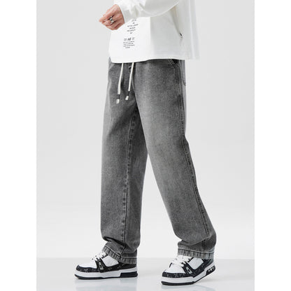 Men’s Retro Loose Straight-Leg Pants – Casual Streetwear