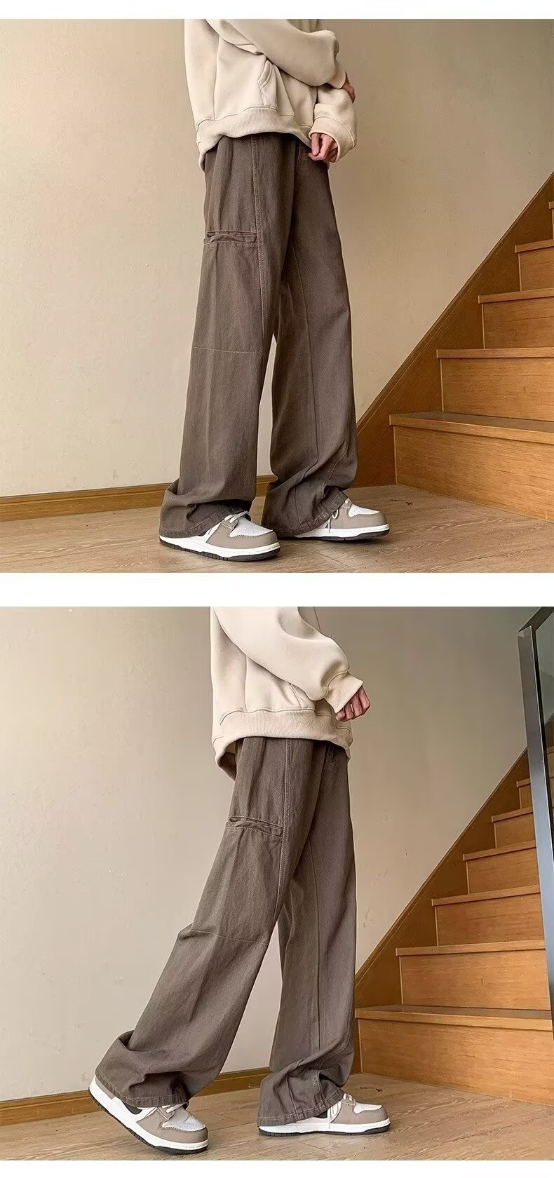 Men’s Dark Blue Retro Denim Jeans – Casual Workwear