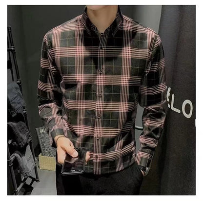 Korean-style Trendy Slim-fit Mens Shirt Jacket