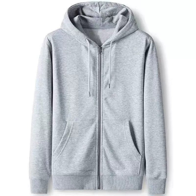 Men’s Solid Color Hoodie – Autumn & Winter Sweater Top